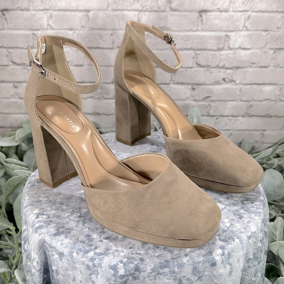 Kelly & Katie Elmonie Taupe Square Toe 3.5” Heel Dress Shoes WMS 10M✨NWOT✨ - Picture 11 of 11